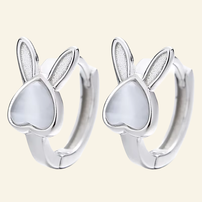Luna Rabbit™ Opal Hoop Earrings