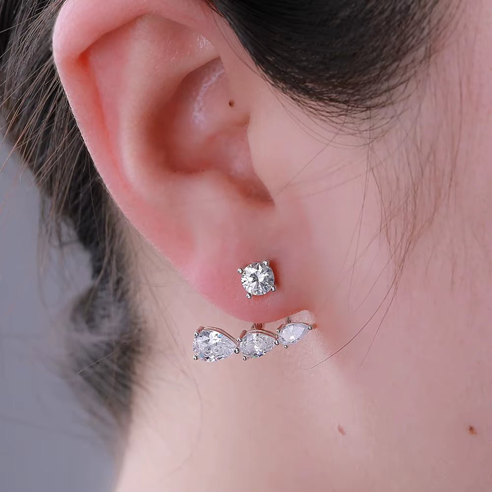 Lumière Moissanite Detachable Stud Earrings™ - AMORÉLUX