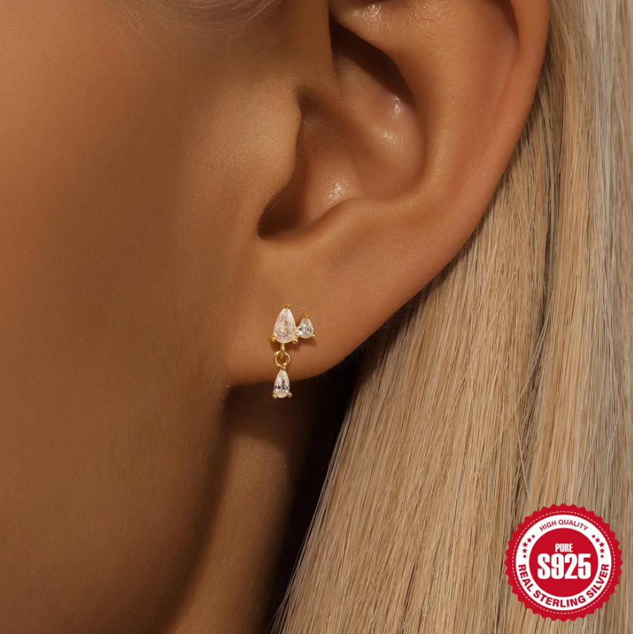 Larme d’Or™ Water Drop Zircon Earrings